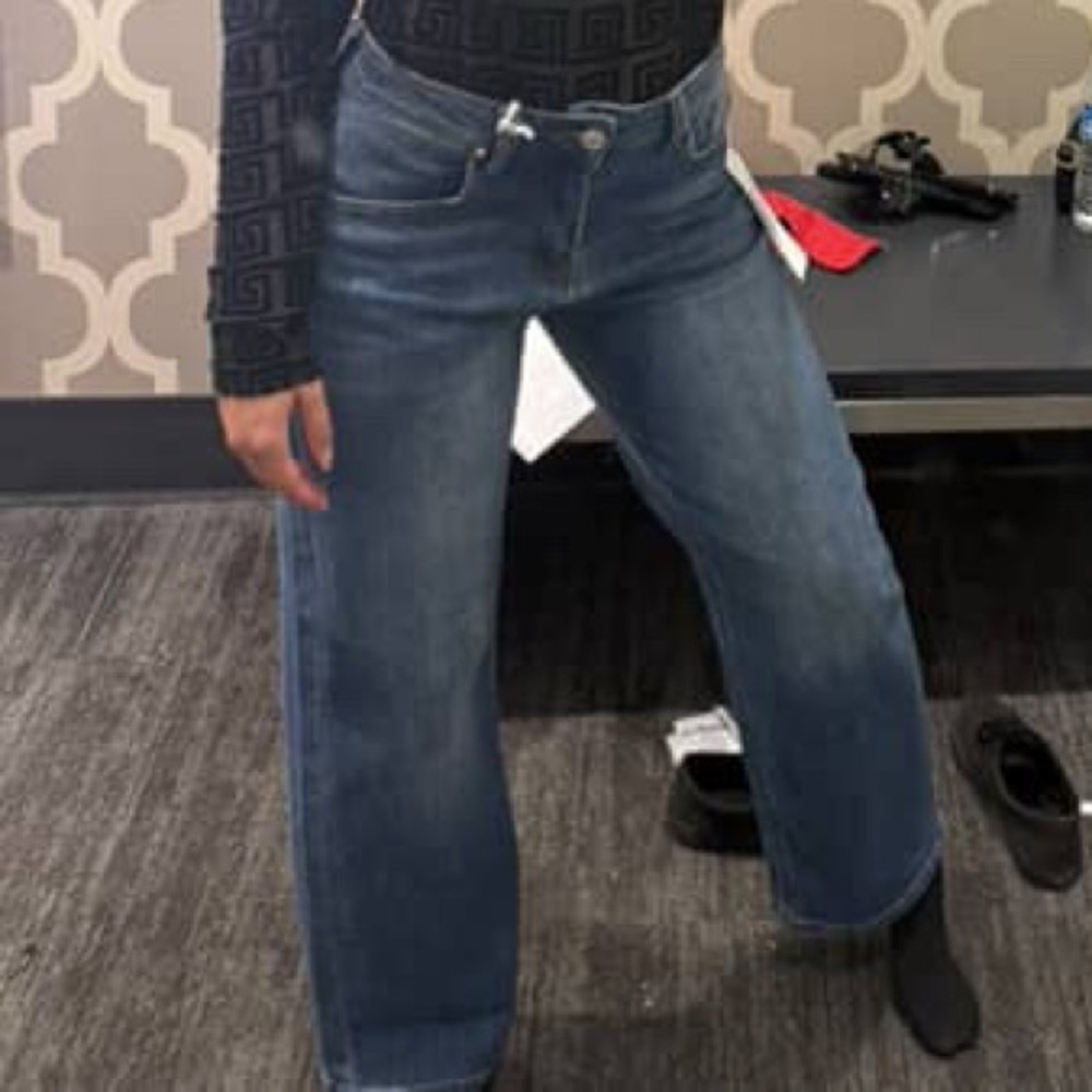 Rainbow Blue Straight Leg Women's Jeans